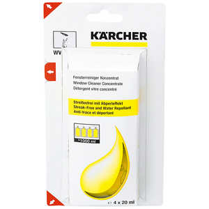 ケルヒャー KARCHER 窓用バキュームクリーナー専用洗浄剤 20mL×4本 6.295-302.0 ケルヒャー KARCHER 窓用バキュームクリーナー専用洗浄剤 20mL×4本 6.295-302.0