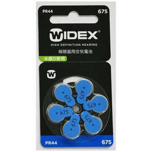 ワイデックス 補聴器用電池 空気亜鉛電池/無水銀タイプ [6本 /PR44(675)] WIDEX_PR44(675)