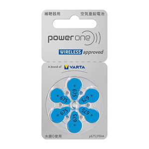 シャルマン 補聴器用電池 空気亜鉛電池/無水銀タイプ powerone ［6個］ PW044