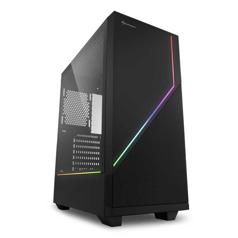 SHARKOON PCケース SHA- RGB FLOW ブラック の通販 | カテゴリ：パソコン・周辺機器・プリンター | SHARKOON  家電通販のコジマネット - 全品代引き手数料無料