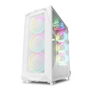 SHARKOON PCケース［ATX /Micro ATX /Extended ATX /Mini-ITX］REV300 ホワイト SHA-REV300WT