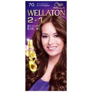 WELLATON(ウエラトーン)2+1 クリームタイプ 7G 明るいウォームブラウン A剤60g+B剤60g+エッセンス7.3ml WELLATON(ウエラトーン)2+1 クリームタイプ 7G 明るいウォームブラウン A剤60g+B剤60g+エッセンス7.3ml