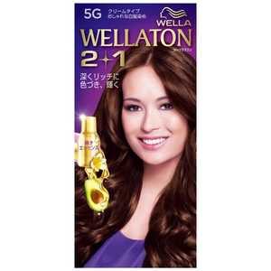 WELLATON(ウエラトーン)2+1 クリームタイプ 5G 自然なウォームブラウン A剤60g+B剤60g+エッセンス7.3ml WELLATON(ウエラトーン)2+1 クリームタイプ 5G 自然なウォームブラウン A剤60g+B剤60g+エッセンス7.3ml