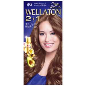 WELLATON(ウエラトーン)2+1 液状(ジェル)タイプ 8G より明るいウォームブラウン A剤43ml+B剤86ml+エッセンス5.5ml WELLATON(ウエラトーン)2+1 液状(ジェル)タイプ 8G より明るいウォームブラウン A剤43ml+B剤86ml+エッセンス5.5ml
