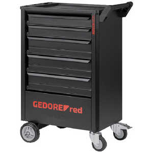 ゲドレー社 GEDORE デュアルオープンツールトロリ 5段+キャビネット ブラック 3301675 ゲドレー社 GEDORE デュアルオープンツールトロリ 5段+キャビネット ブラック 3301675