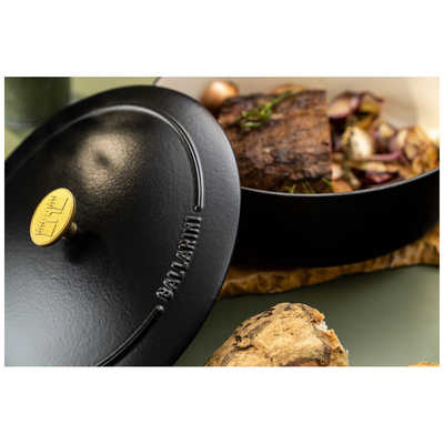 【新品未使用】バッラリーニ ベラモンテ オーバル　ブラック　23cm　ほうろう鍋 バッラリーニ 鋳物ほうろう鍋 ベラモンテ オーバル(23cm) トリュフ