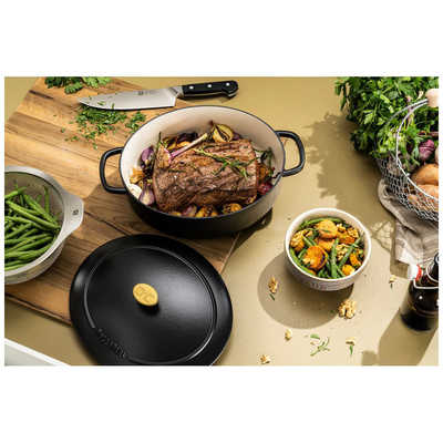 バッラリーニ 鋳物ほうろう鍋 ベラモンテ オーバル(23cm) トリュフ