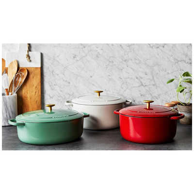 バッラリーニ 鋳物ほうろう鍋 ベラモンテ オーバル(23cm) トリュフ