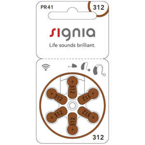 シグニア 補聴器用電池 空気電池 signia(シグニア) [6本 /PR41(312)] PR41