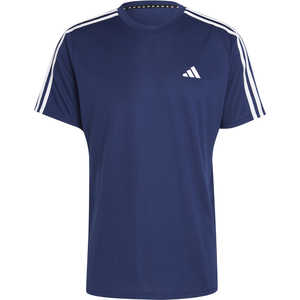 アディダス adidas メンズ トレイン エッセンシャルズ スリーストライプス トレーニング半袖Tシャツ ダークブルー/ホワイト J/M BXH41 【返品交換不可】 BXH41_2 アディダス adidas メンズ トレイン エッセンシャルズ スリーストライプス トレーニング半袖Tシャツ ダークブルー/ホワイト J/M BXH41 【返品交換不可】 BXH41_2
