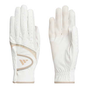 アディダス レディース ゴルフグローブ ライト ＆ コンフォート ペアグローブ ［レディース /両手装着用 /20cm］ ホワイト×ホワイト 