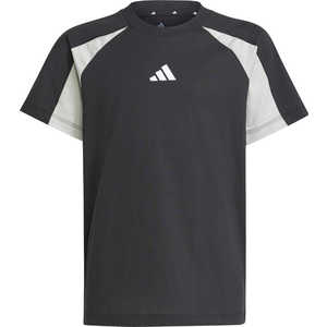アディダス adidas ボーイズ シーズナル エッセンシャルズ カラーブロック半袖Tシャツ キッズ ブラック/ワンダーシルバー/ホワイト J140 KPG87 【返品交換不可】 アディダス adidas ボーイズ シーズナル エッセンシャルズ カラーブロック半袖Tシャツ キッズ ブラック/ワンダーシルバー/ホワイト J140 KPG87 【返品交換不可】
