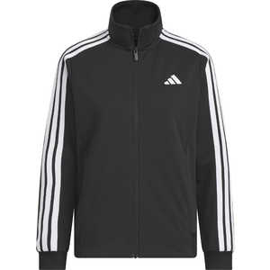 アディダス レディース スリーストライプ スルーズ フィット ダブルニット トラックトップ ［レディース /Sサイズ］ ブラック×ホワイト 【返品交換不可】 