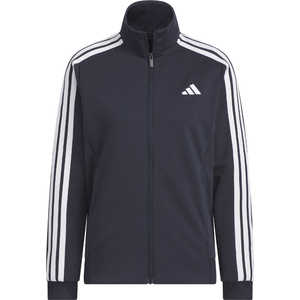 アディダス レディース スリーストライプ スルーズ フィット ダブルニット トラックトップ ［レディース /Lサイズ］ レジェンドインク×ホワイト 【返品交換不可】 