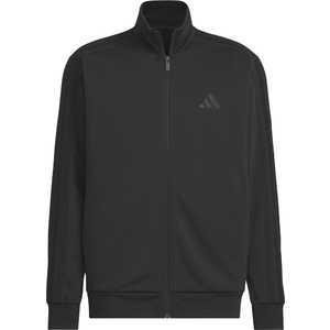 アディダス レディース スリーストライプス レギュラーフィット ダブルニット トラックジャケット ［レディース /XLサイズ］ ブラック×ブラック 【返品交換不可】 