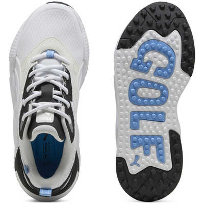 プーマ　ゴルフシューズ GS-X エフェクト スパイクレス [レディース/22.5cm] PUMA WHITE×WARM WHITE×TEAM LIGHT BLUE　30977107_25FW プーマ ゴルフシューズ GS-X エフェクト スパイクレス [レディース