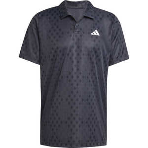 アディダス adidas メンズ クラブ テニス クライマクール グラフィック ポロシャツ カーボン/ブラック J/M JUS35_25FW アディダス adidas メンズ クラブ テニス クライマクール グラフィック ポロシャツ カーボン/ブラック J/M JUS35_25FW