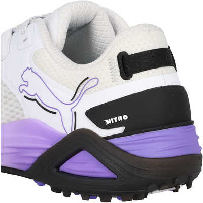 プーマ　ゴルフシューズ シャドウキャット ニトロ スパイクレス [メンズ/26.5cm] PUMA WHITE×PUMA BLACK×DARK AMETHYST　31024913_25FW プーマ ゴルフシューズ シャドウキャット ニトロ スパイクレス [メンズ
