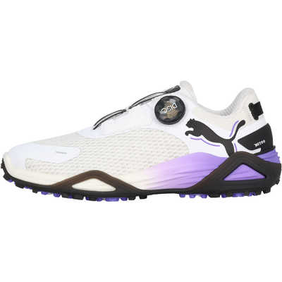 プーマ　ゴルフシューズ シャドウキャット ニトロ ディスク スパイクレス [レディース/24.0cm] PUMA WHITE×PUMA BLACK×DARK AMETHYST　31083309_25FW プーマ ゴルフシューズ シャドウキャット ニトロ ディスク スパイク