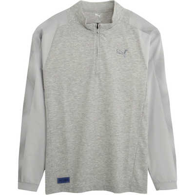 プーマ PUMA メンズ ゴルフ CG ZIKU T7 ZIP MOCKNECK L PLATINO GRAY M