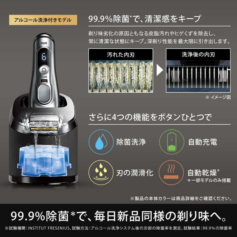 ブラウン BRAUN メンズ電気シェーバー シリーズ9 Pro 9476cc (アルコール洗浄システム+充電トラベルケース付きモデル/4枚刃/AC100V-240V)