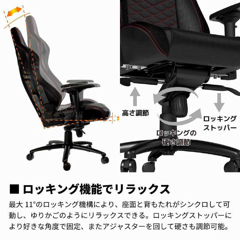 NOBLECHAIRS NOBLECHAIRS ゲーミングチェア EPIC レッド NBL-PU-RED-003 NBL-PU-RED-003