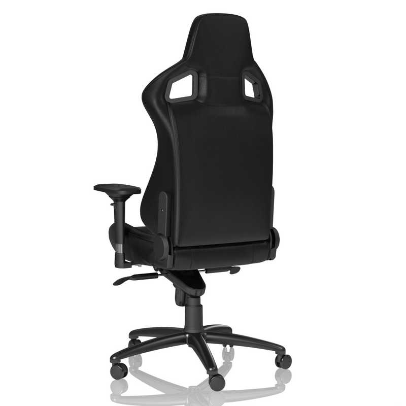 NOBLECHAIRS NOBLECHAIRS ゲーミングチェア EPIC Real Leather 本革（ネックピロー ランバーサポート付） ブラック NBL-RL-BLA-002 NBL-RL-BLA-002