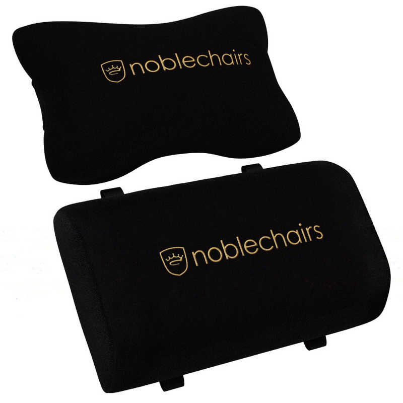 NOBLECHAIRS NOBLECHAIRS noblechairs ゲーミングチェア交換用 クッションセット (ネックピロー ＋ ランバーサポート) ゴールド  NBLSPPST004 NBLSPPST004