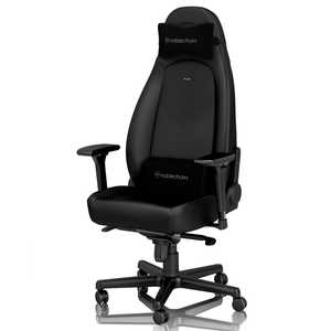 NOBLECHAIRS ゲーミングチェア ICON - BLACK EDITION マットブラック NBL-ICN-PU-BED-SGL