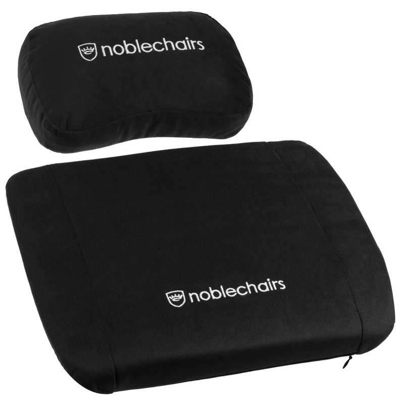 NOBLECHAIRS NOBLECHAIRS noblechairs ゲーミングチェア交換用 メモリーフォーム クッションセット (ネックピロー ＋ ランバーサポート) ブラック  NBLSPPST008 NBLSPPST008