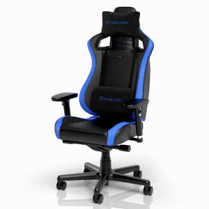 NOBLECHAIRS ゲーミングチェア ［W620xD620xH1120?1220mm］ EPIC COMPACT(PUレザーモデル) ブルー NBL-ECC-PU-BLU