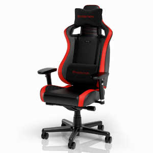 NOBLECHAIRS ゲーミングチェア ［W620xD620xH1120～1220mm］ EPIC COMPACT(PUレザーモデル) レッド  NBL-ECC-PU-RED