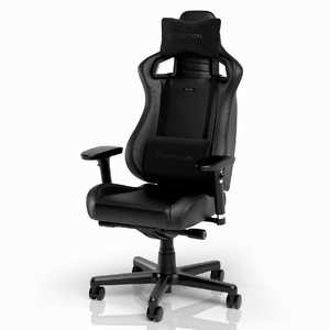 NOBLECHAIRS ゲーミングチェア ［W620xD620xH1120～1220mm］ EPIC COMPACT(PUレザーモデル) ブラック  NBL-ECC-PU-BLA