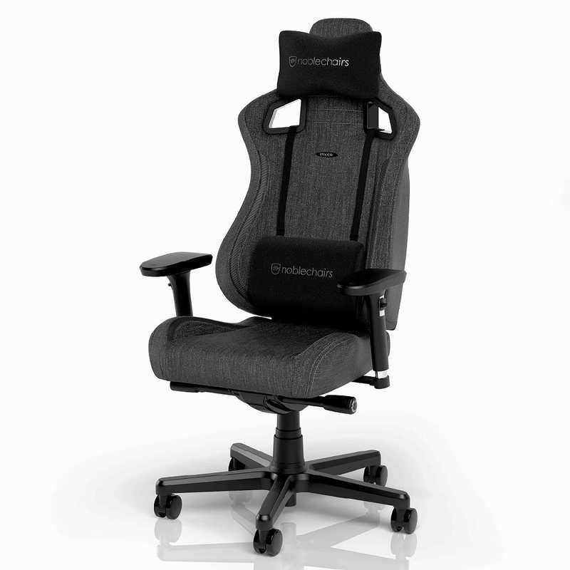 NOBLECHAIRS NOBLECHAIRS ゲーミングチェア ［W620xD620xH1120～1220mm］ EPIC COMPACT - TX(ファブリックモデル) チャコールグレー  NBL-ECC-TX-ATC NBL-ECC-TX-ATC