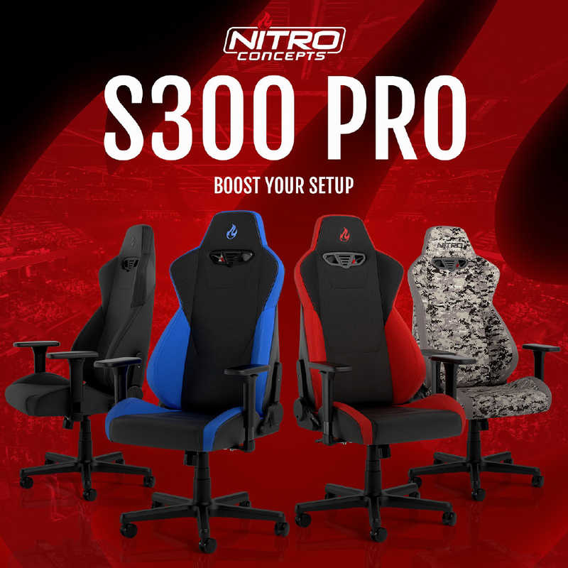 NOBLECHAIRS NOBLECHAIRS ゲーミングチェア S300 PRO レッド NC-S300PRO-BR NC-S300PRO-BR