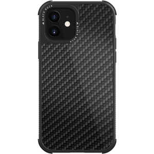 BLACKROCK iPhone 12 mini 5.4インチ対応 Robust Case Real Carbon ブラック 1120RRC02