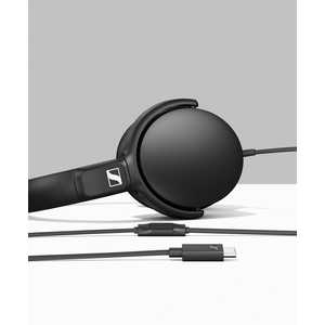 SENNHEISER �w�b�h�z�� 800126 USB Type-C �m�I�[�o�[�w�b�h�^�n �u���b�N HD-400U