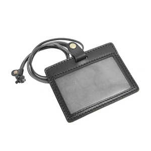 城屋 栃木レザー IDカードホルダー ブラック D0440N 城屋 栃木レザー IDカードホルダー ブラック D0440N