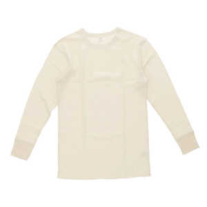 バックヤードファミリー 男女兼用 ワッフル長袖 クルーネック ［ユニセックス /XLサイズ］ ナチュラル JC08852S