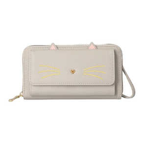 バックヤードファミリー Rapport かぶせポケット お財布ショルダー 9422.ライトグレー/GoldHeart RAPPORTSHOLDER バックヤードファミリー Rapport かぶせポケット お財布ショルダー 9422.ライトグレー/GoldHeart RAPPORTSHOLDER