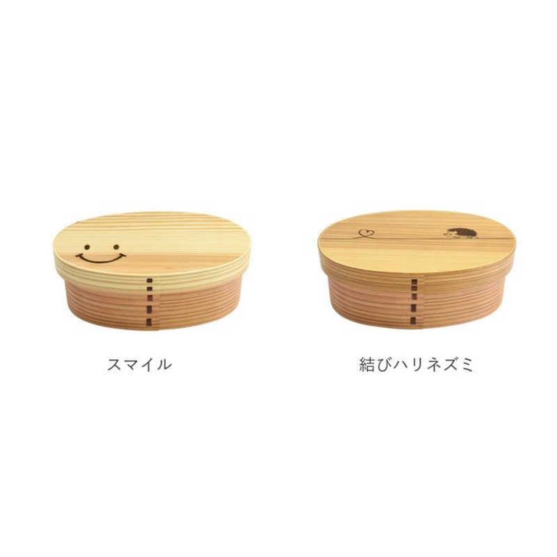かのりゅう かのりゅう Design 曲げわっぱ弁当箱 M design/ベージュ スマイル SILKDESIGNMAGEM SILKDESIGNMAGEM