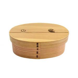 かのりゅう Design 曲げわっぱ弁当箱 L design/ベージュ 結びフクロウ SILKDESIGNMAGEL かのりゅう Design 曲げわっぱ弁当箱 L design/ベージュ 結びフクロウ SILKDESIGNMAGEL