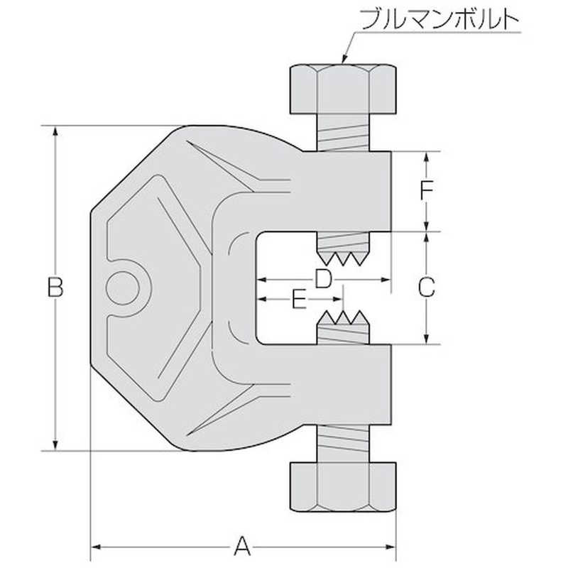 コンドーテック コンドーテック ブルマン 狭締金具 Cs-40型 CS40 CS40
