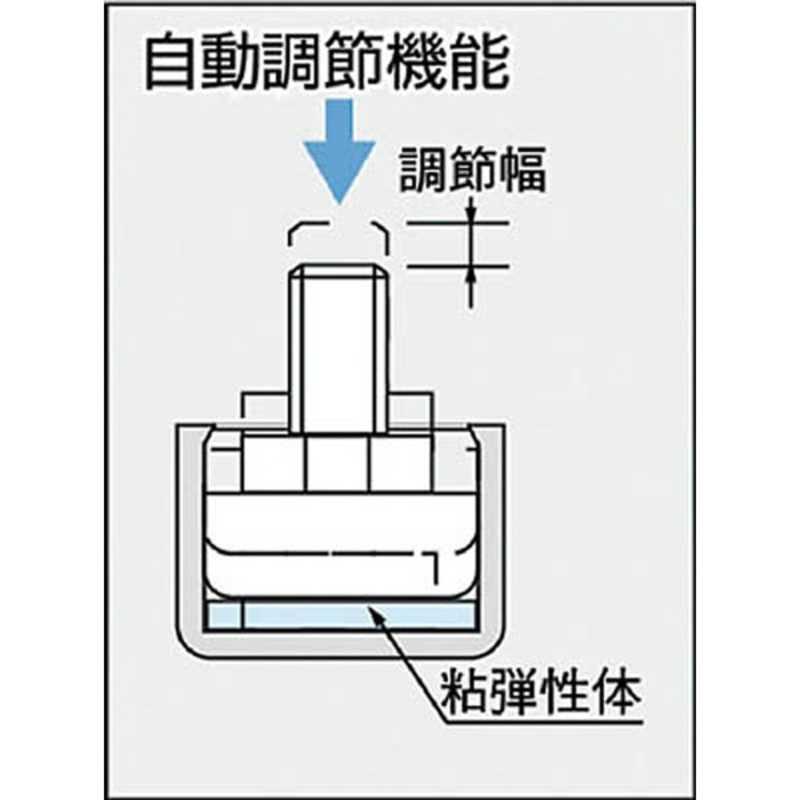スガツネ工業 スガツネ工業 自動調整機能付アジャスター(200-149-305) SAJ3010M10 SAJ3010M10
