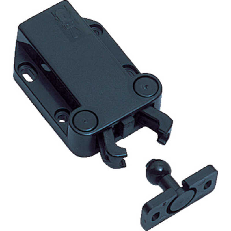 スガツネ工業 スガツネ工業 プッシュラッチMC-37F型 ブラック(140-058-064) MC37FBK MC37FBK