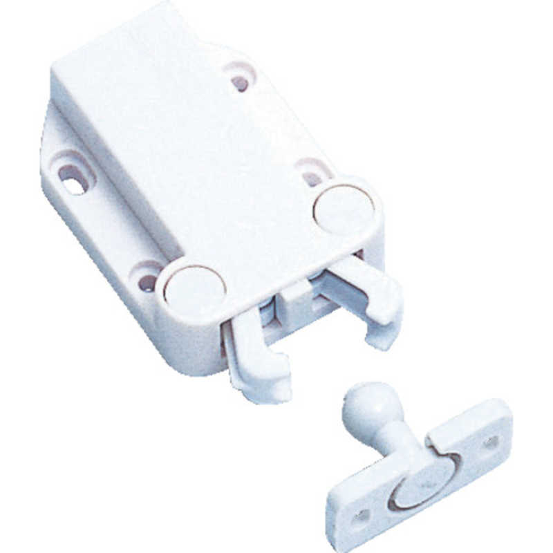スガツネ工業 スガツネ工業 プッシュラッチMC-37F型 ホワイト(140-058-065) MC37FWH MC37FWH