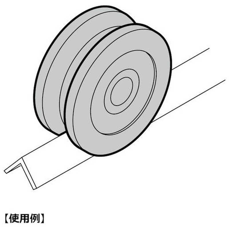 スガツネ工業 スガツネ工業 (200024787)JC100-75V重量用戸車 JC10075V JC10075V