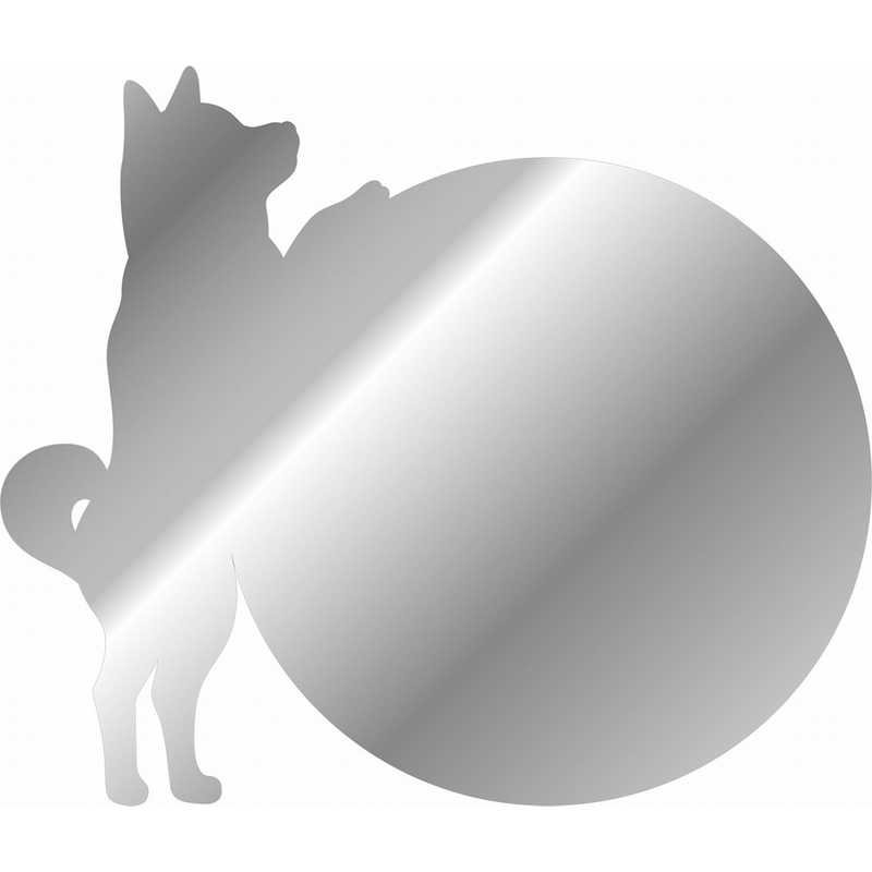 東洋ケース 東洋ケース ココニモミラー 06 丸形・柴犬  