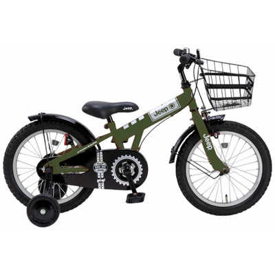 ジープ 16インチ キッズサイクル オリーブ OLIVE 【組立商品につき返品 
