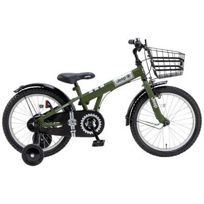 ジープ 18型 キッズサイクル オリーブ OLIVE 【組立商品につき返品不可